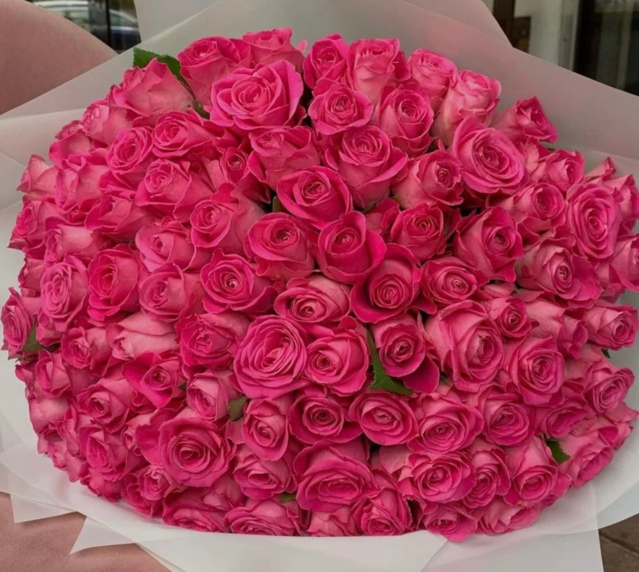 Hot Pink Rose Bouquet